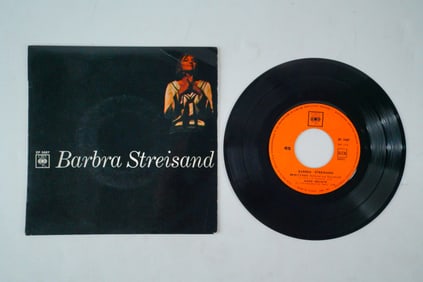 Rare Intl French Barbra Streisand 45 Vinyl
