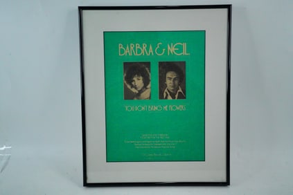 Barbra Streisand/Neil Diamond Vintage Poster