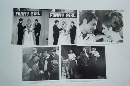 Barbra Streisand Lot of (5) "Funny Girl" Publicity Stills