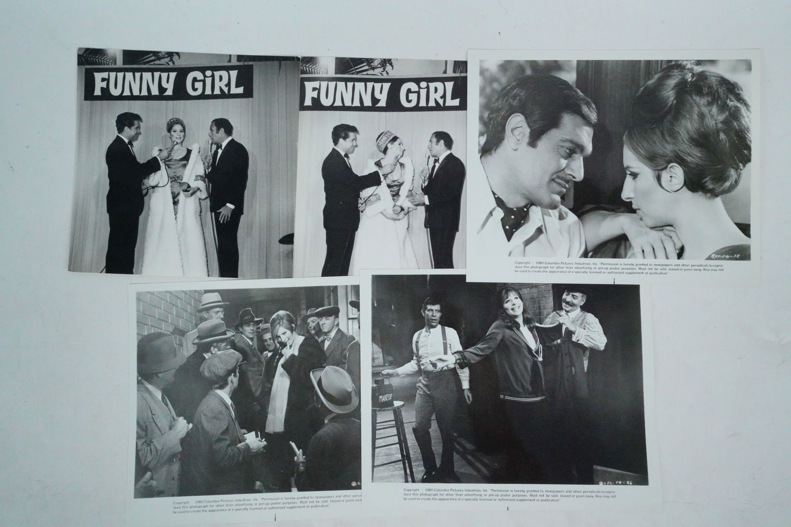 Barbra Streisand Lot of (5) "Funny Girl" Publicity Stills (1 of 5)