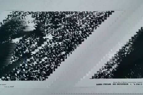 A Star is Born (1976) Vintage Publicity Photo: A Star is Born (1976) Vintage Black and White Publicity Photo - From the Tropic Lightning Studios Tribute Collection, Hollywood. Stamped on Verso. A striking publicity photograph from the 1976 Warner