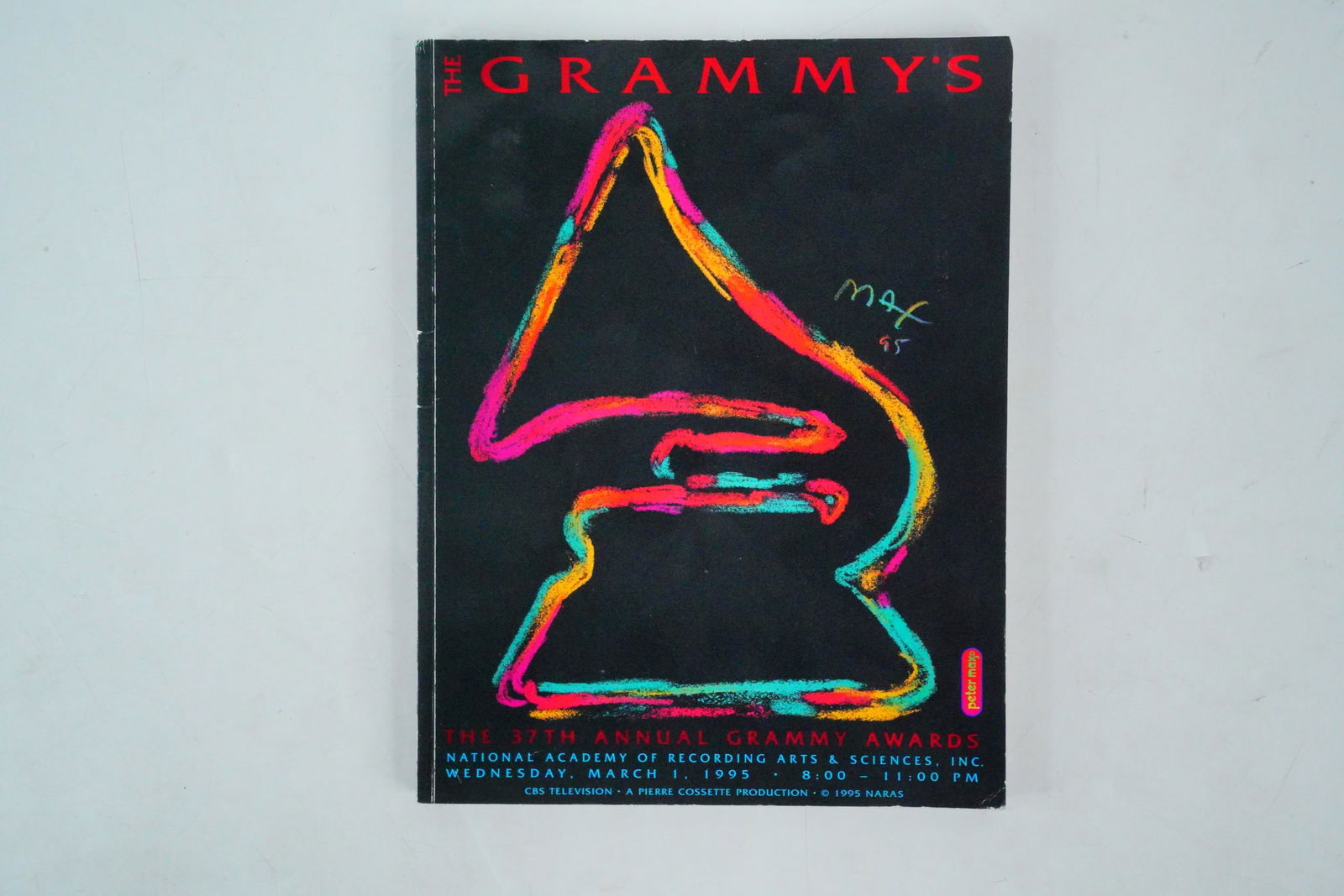 Original 37th Annual Grammys Program, 1995 (1 of 2)