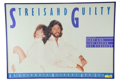 Barbra Streisand and Barry Gibb "Guilty" Promo Poster