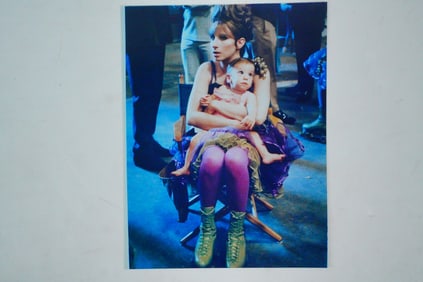 Rare Streisand and Infant Son Photograph