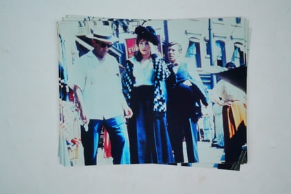 Rare BTS Barbra Streisand On Set Photograph