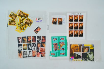Mixed Lot of Barbra Streisand-Themed Stamps