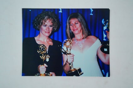 Rare Barbra Streisand Glenn Close Emmys Photo