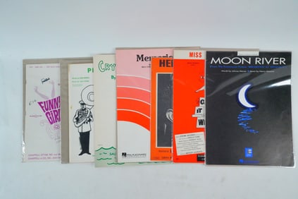 Lot of 7 Vintage Sheet Music, Various