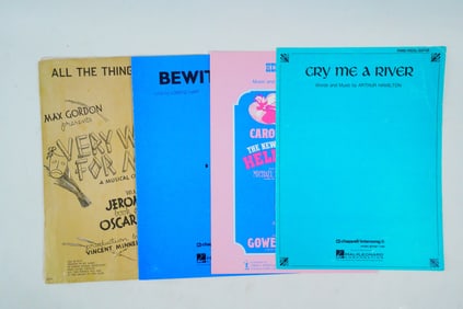 Lot of 5 Vintage Sheet Music, Various