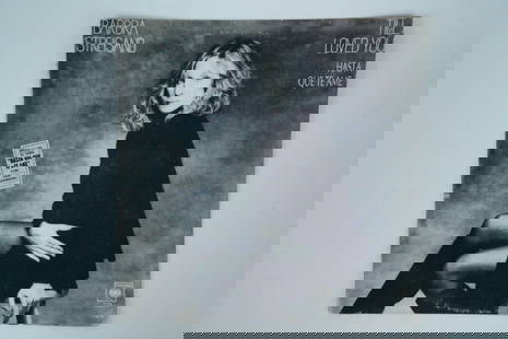 Rare Intl Spanish Till I Loved You Vinyl Record: This lot features a rare international Spanish-language edition of Barbra Streisand's hit song Till I Loved You (Hasta Que Te Ame) originally recorded in 1988. This item comes from the estate of Lou P
