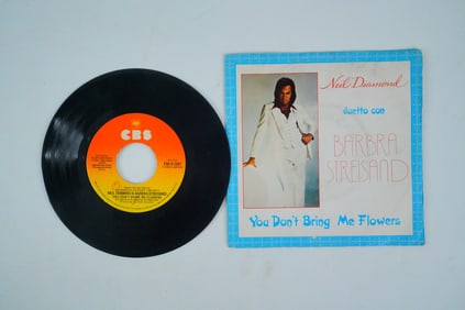 Rare Intl Italy You Don't Bring Me Flowers 45 Vinyl