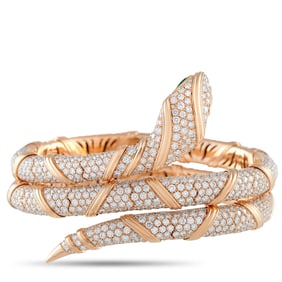 Bvlgari Serpenti 15.35ctw Diamond and 18K Bracelet
