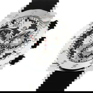 Jacob & Co. Epic II Chronograph Steel Watch: Jacob & Co. Epic II Chronograph Steel Watch - Bold and unconventional, the Jacob & Co. Epic II Chronograph reimagines traditional watchmaking through a modern, design-driven lens. This unworn timepiec