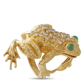 Kurt Wayne 18K and 0.70ctw Diamond Frog Ring