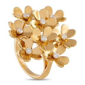 Van Cleef & Arpels Frivole 18K and 0.43ctw Diamond Ring