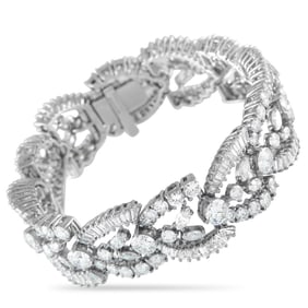 Tiffany & Co. 28.00ctw Diamond and Platinum Bracelet