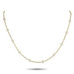 4.90ctw Diamond and 18K Yellow Gold 18" Necklace