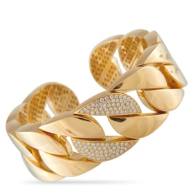 Papin 1.20ctw Diamond and 18K Yellow Gold Bracelet