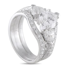 2.50ctw SI2-I1/F-G Diamond and 14K White Gold Ring