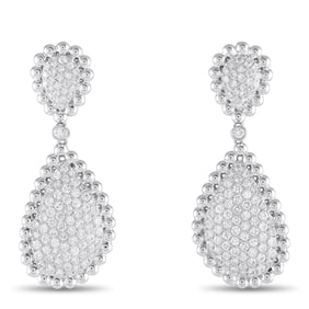 2.10ctw VS2-SI1/G-H Diamond and 18K White Gold Earrings