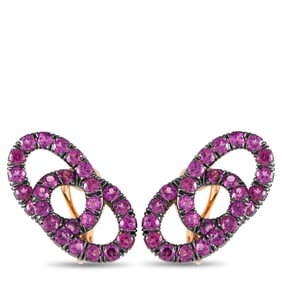 Pomellato Cattene 18K and Pink Sapphire Earrings