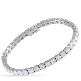 11.50ctw VVS2-VS1/E-F Lab Grown Diamond 14K Bracelet