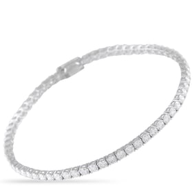 5.10ctw VVS2-VS1/E-F Lab Grown Diamond 14K Bracelet