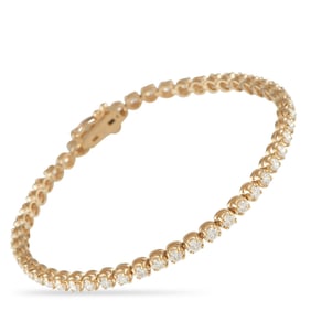 3.26ctw VVS2-VS1/E-F Lab Grown Diamond 14K Bracelet