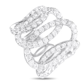 2.20ctw Diamond and 18K White Gold Ring