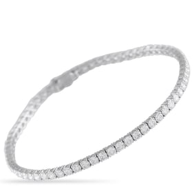 4.90ctw Diamond and 14K White Gold Tennis Bracelet
