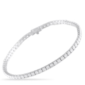 4.65ctw Diamond and 14K White Gold Tennis Bracelet