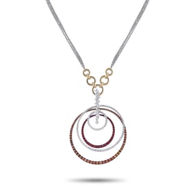 Staurino Fratelli 5.10ctw Sapphire and Diamond Necklace