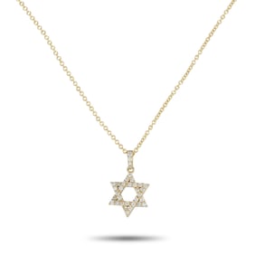 14K Yellow Gold and 0.35ctw Diamond 16" Necklace