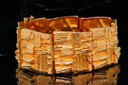 Bjorn Weckstrom Lapponia 14K Gold Textured Bracelet