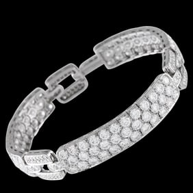 Tiffany & Co. 16.95ctw Diamond and Platinum Bracelet