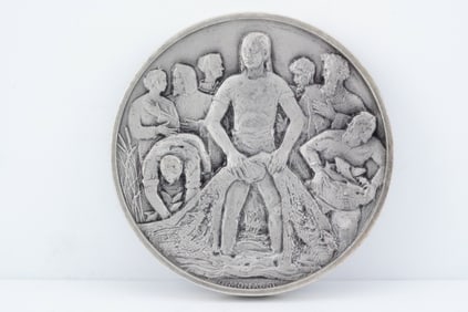 4.2oz .925 Silver St. John Franklin Mint Medallion