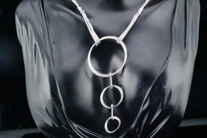 1.00ctw SI1-SI2/G-H Diamond and 18K White Gold Necklace