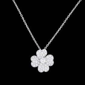 Van Cleef & Arpels Cosmos 1.57ctw Diamond 18K Necklace