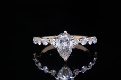 1.50ctw SI1-SI2/H-J Lab Grown Diamond and 14K Ring
