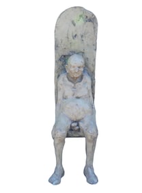 Ralph Massey (20th Century) "Old Man in Chair" Sculpture