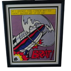 After Roy Lichtenstein "As I Opened Fire" Lithograph