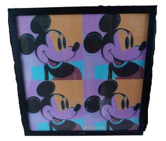 After Andy Warhol "Mickey Mouse" Screenprint #1001/2400