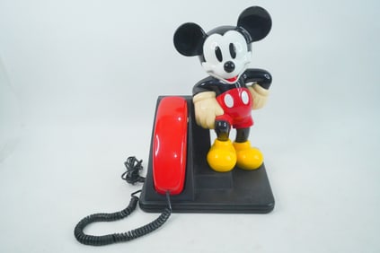 Vintage Mickey Mouse Push-Button Telephone, c. 1990s
