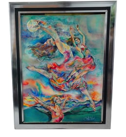 Meredith Miller "Reaching For The Moon" Original Painting