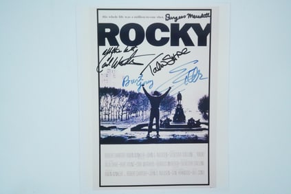 Rocky (1976) Cast-Signed 8" x 10" Photo
