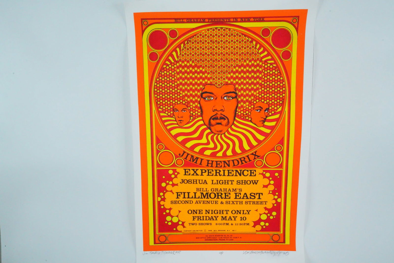 Jimi Hendrix David Byrd Signed Artist Proof Poster (1 of 9)