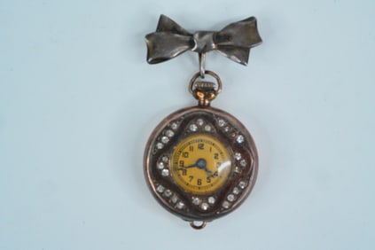 Joan Crawford Gifted Lapel Watch with Bow Motif