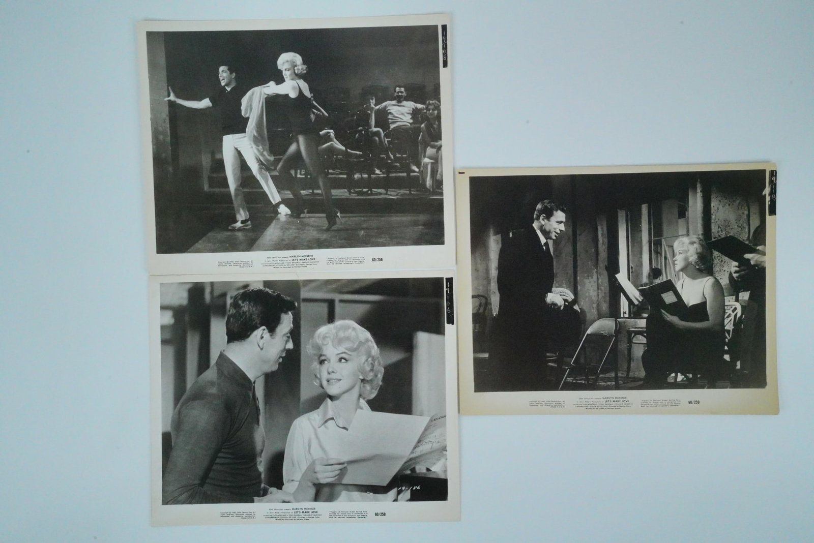 Marilyn Monroe "Let's Make Love" Lot of (3) Lobby Cards (1 of 4)