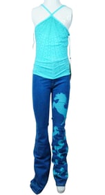 Pamela Anderson "V.I.P." Sparkle Top and Denim Jeans