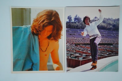 Jim Morrison Lot of (2) 8" x 10" Color Photographs
